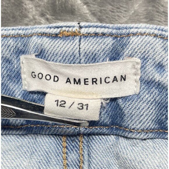 Good American Split Hem GCISO62T 1267 Women's High-Rise Stretch Jeasn Size 12/31 - Picture 9 of 13